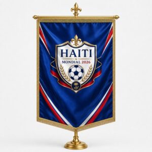 Haiti Mondial 2026 official Indoor Ceremonial Flag